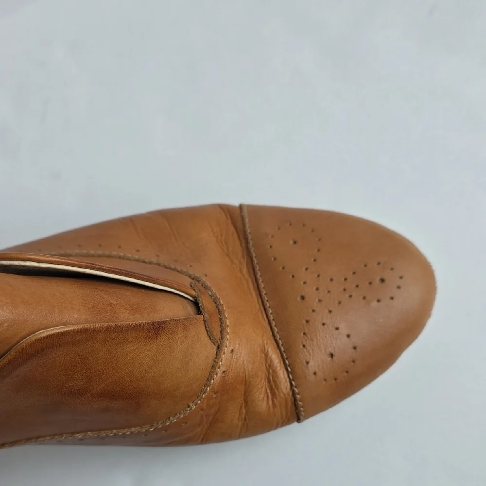 Pikolinos Brown Leather Slip-On Shoes